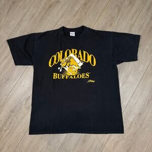 Vintage Colorado Buffaloes black t-shirt made in usa size XL single stitch